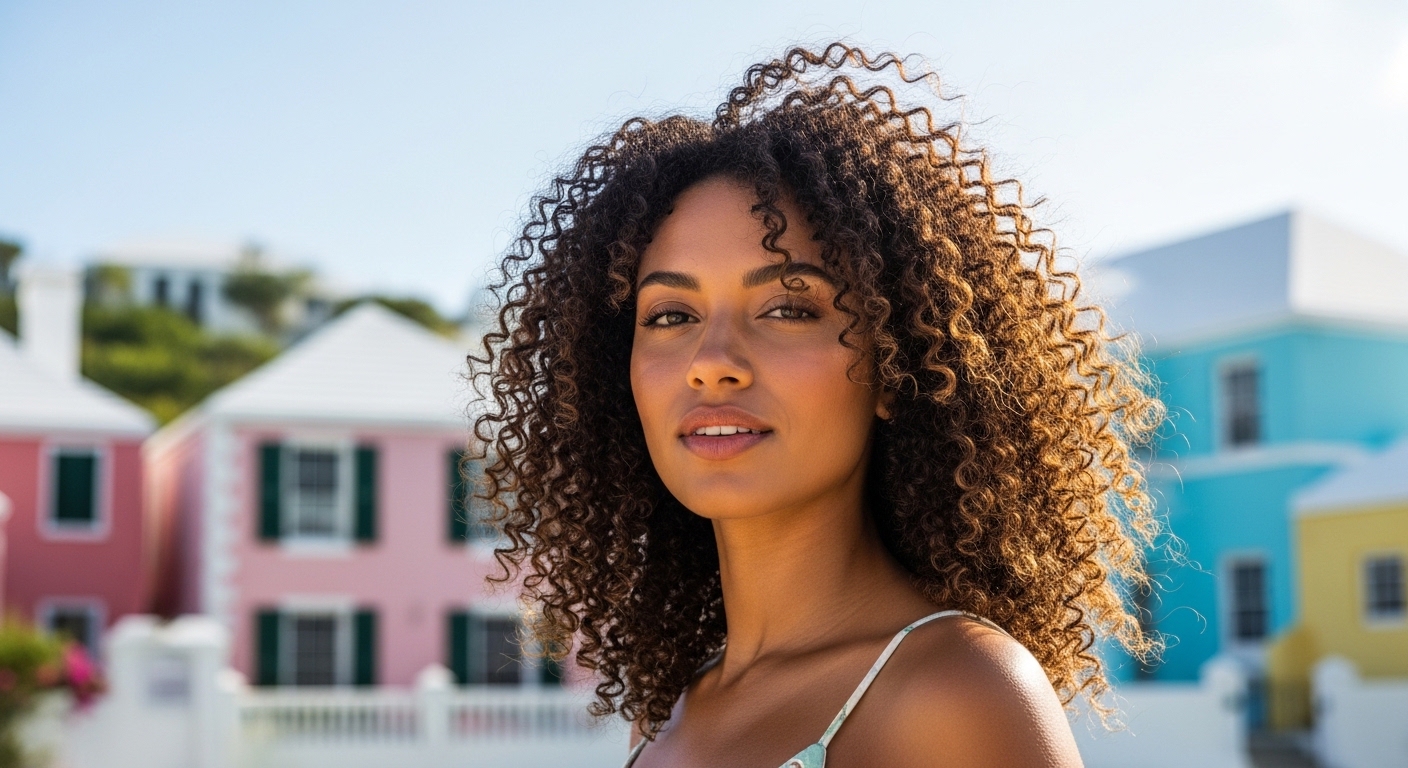 Healthy natural curls Bermuda climate care