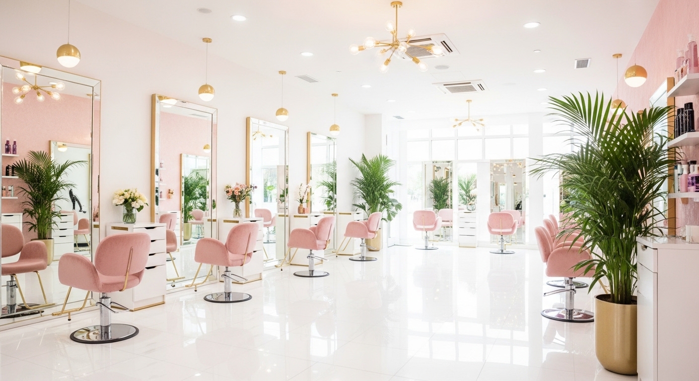 Natural hair salon in Hamilton Bermuda interior