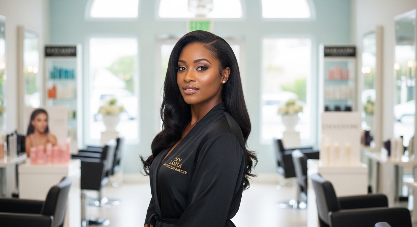 Hair transformation at best hair salon in Bermuda